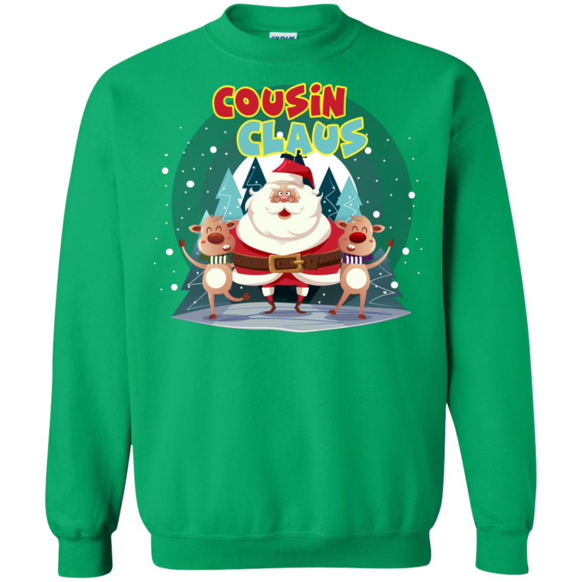 Cousin Claus Matching Family X-mas Gift Shirt Irish Green