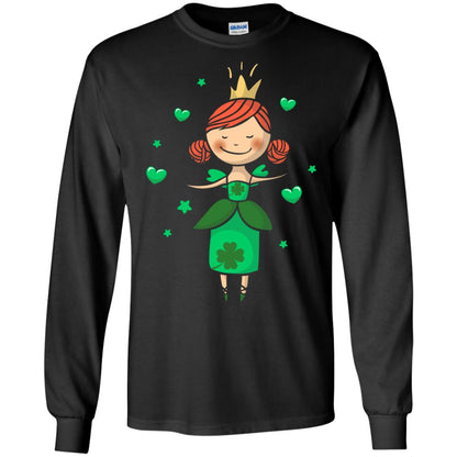 Irish Princess St. Patricks Day Gift Shirt For Girls Black