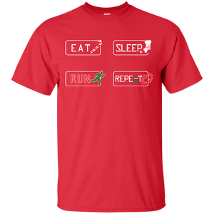 Christmas T-Shirt Eat Sleep Run Repeat