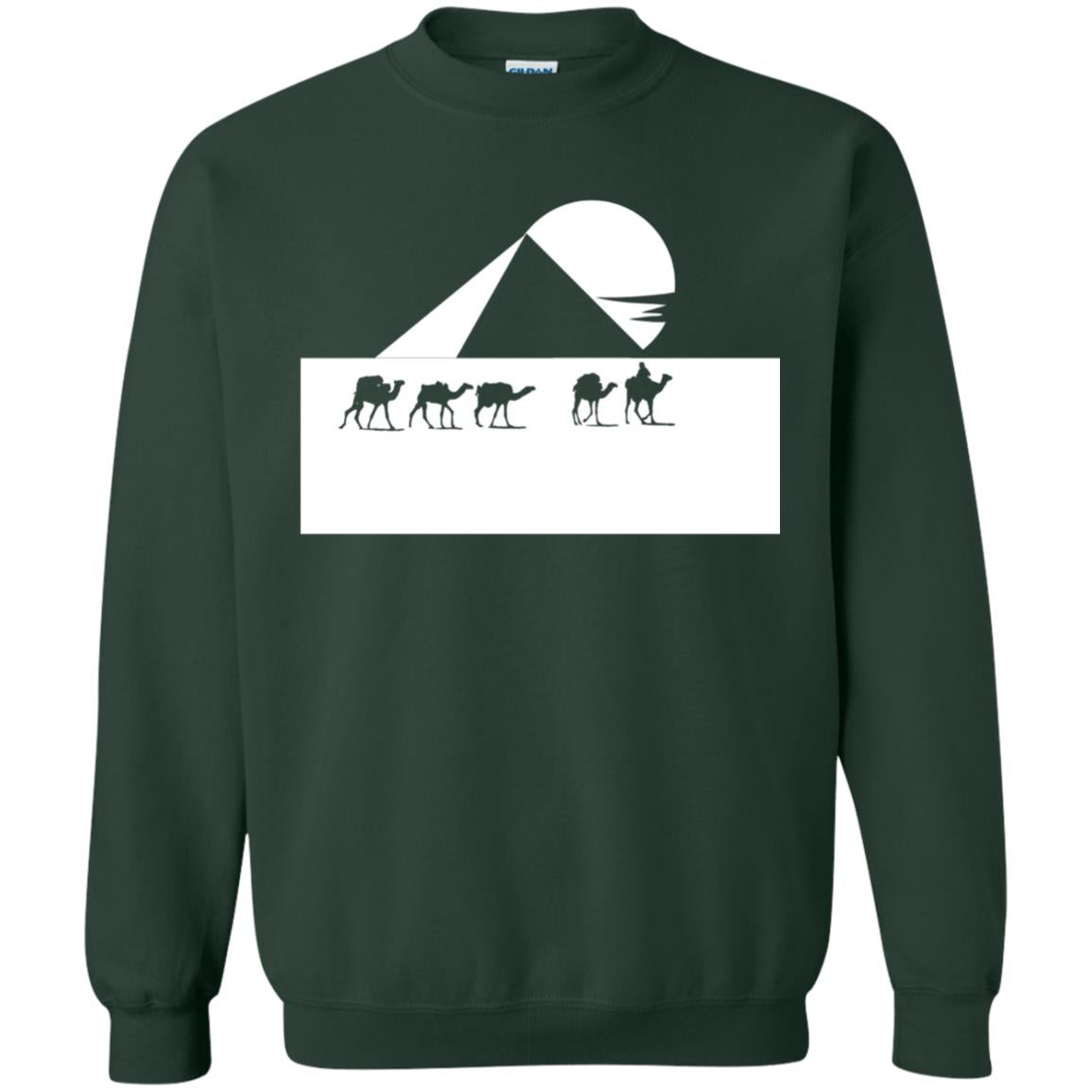 Egyptian Great Pyramid Of Giza T-shirt Forest Green