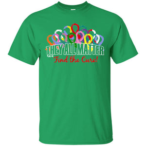 They All Matter Flag Of Find The Cure Cancer Awareness Shirt