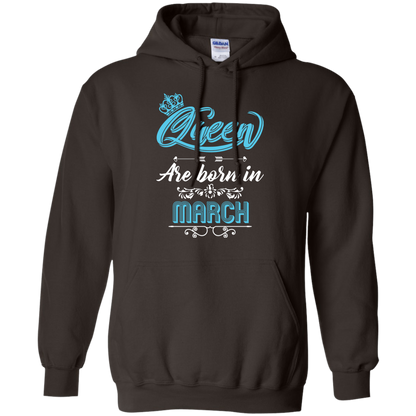 Brithday T-Shirt Queen Are Born In March Dark Chocolate