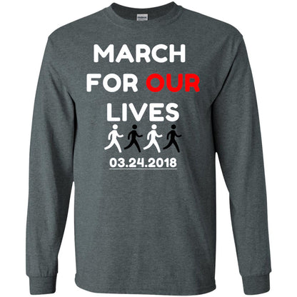 March For Our Lives Gun Control T-shirt Dark Heather
