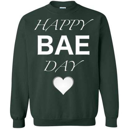 Valentine_s Day T-shirt Happy Bae Day Forest Green