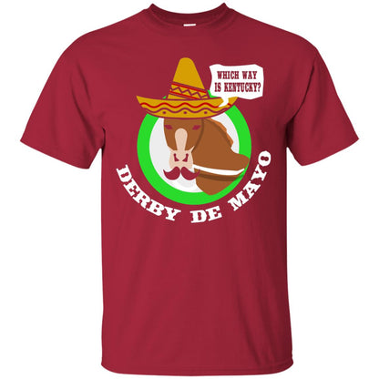 Derby De Mayo Kentucky Sombrero Mexican Horse Race T-shirt Cardinal