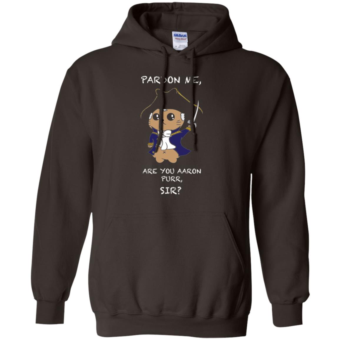 Hamilton Cat T-shirt Pardon Me Are You Aaron Purr, Sir Dark Chocolate