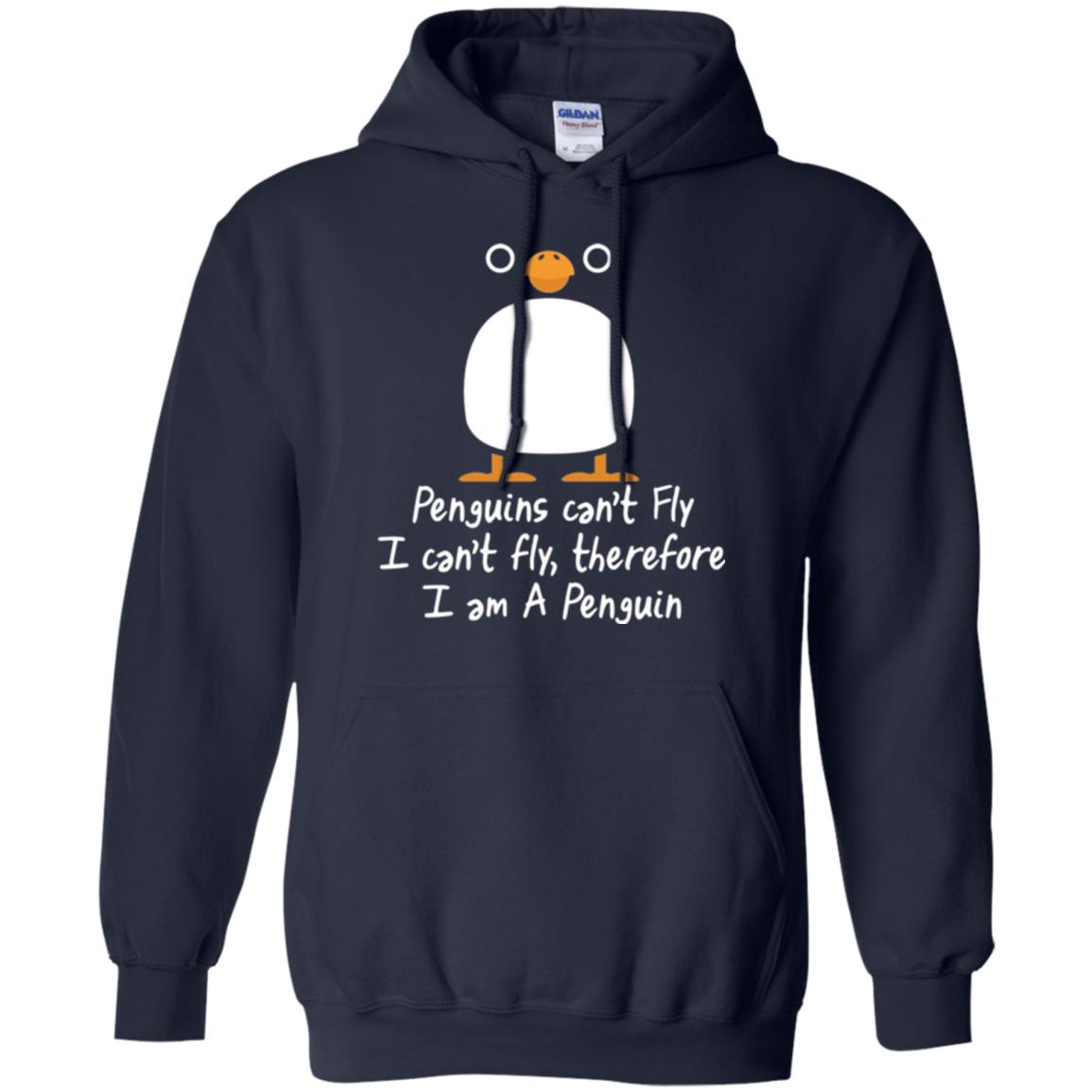 Penguin T-shirt I Can_t Fly Navy