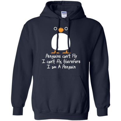 Penguin T-shirt I Can_t Fly Navy