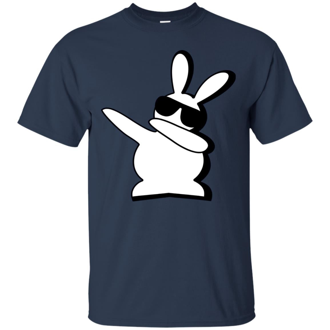 Dabbing Hip Hop Bunny Easter Dab Rabbit Dance T-shirt Navy