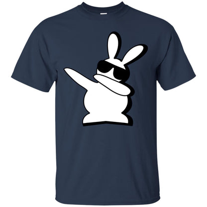 Dabbing Hip Hop Bunny Easter Dab Rabbit Dance T-shirt Navy