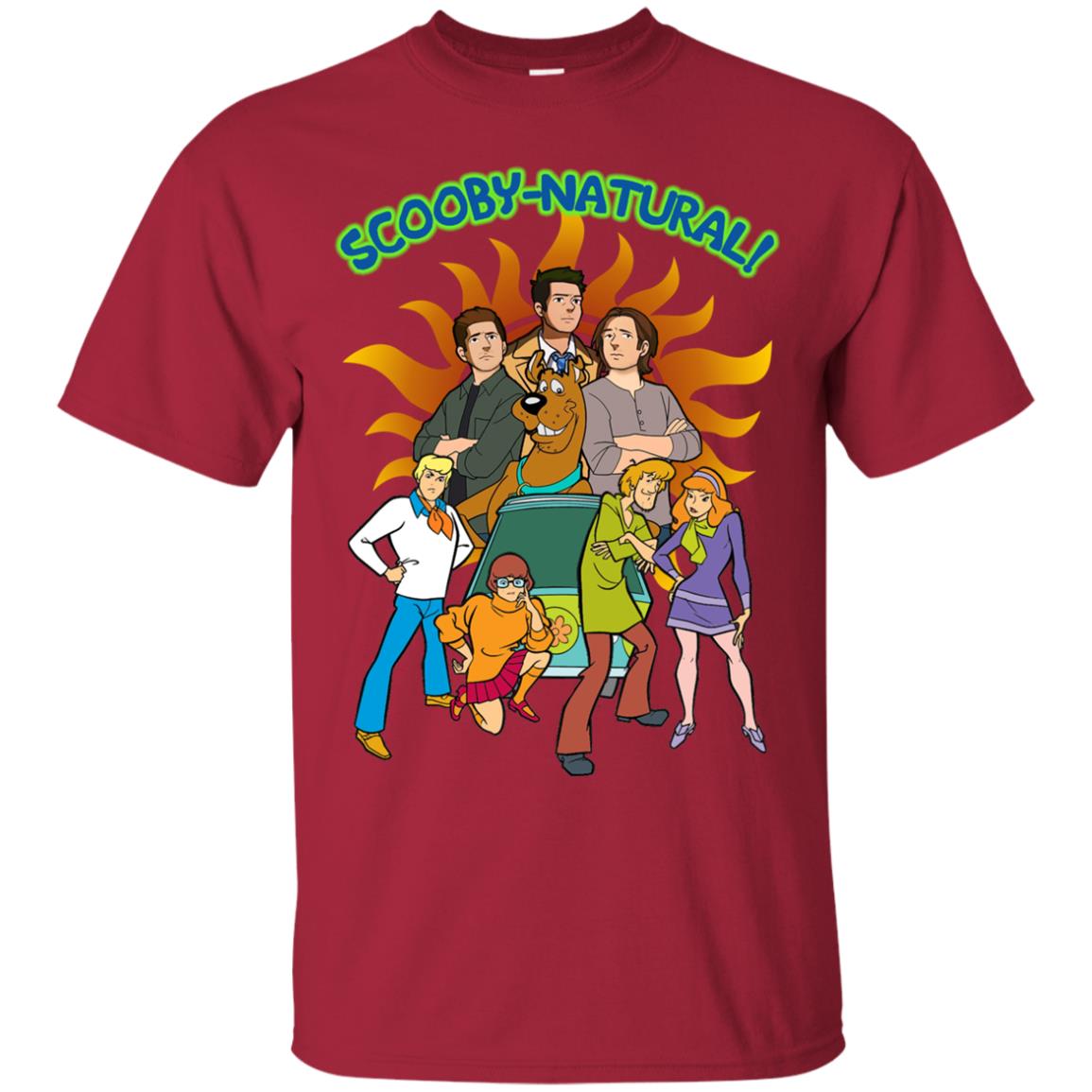 Scooby Natural Mystery Team Cartoon Shirt Cardinal