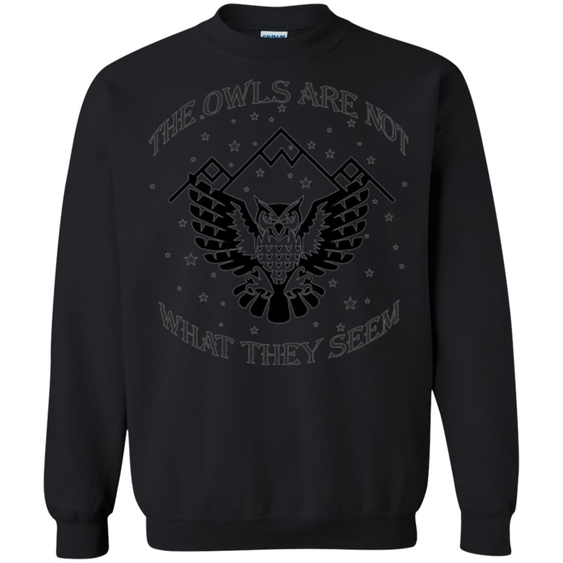 Owl Lovers T-shirt The Owls Are Not What They Seem Black