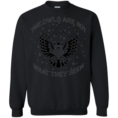 Owl Lovers T-shirt The Owls Are Not What They Seem Black