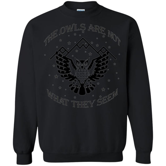 Owl Lovers T-shirt The Owls Are Not What They Seem Black