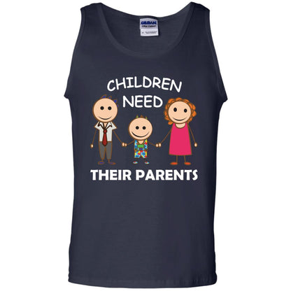 Children Need Their Parents End Separation Family Shirt Navy
