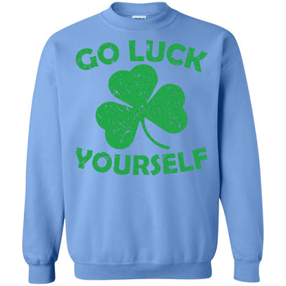 Go Luck Yourself St. Patrick_s Day T-shirt Carolina Blue