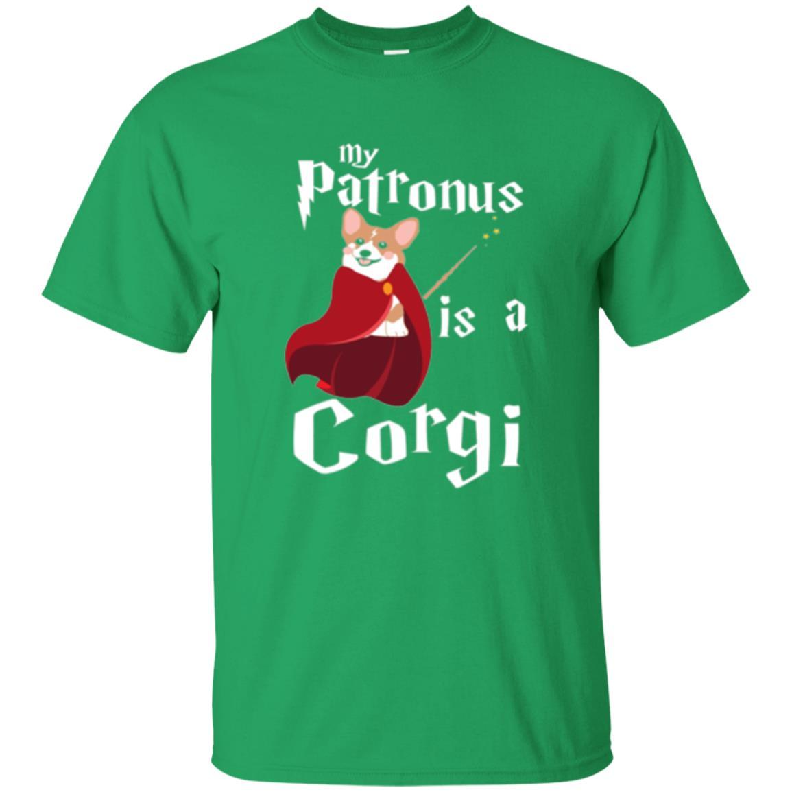 Dog Lover T-shirt My Patronus Is A Corgi T-shirt Irish Green