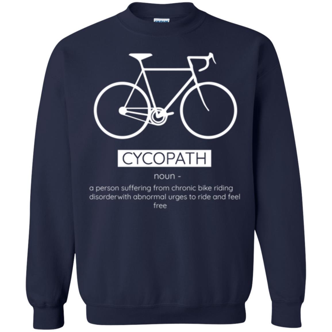 Biker T-shirt Cycopath Definition T-shirt Navy