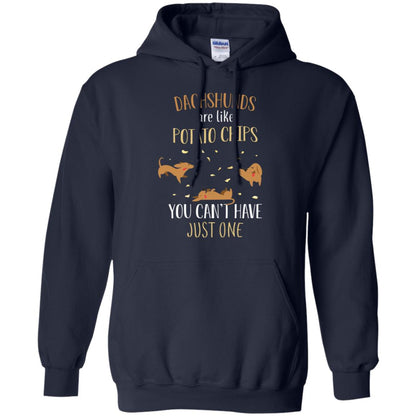 Dachshunds Are Like Potato Chips You Can't Have Just One Shirt Navy