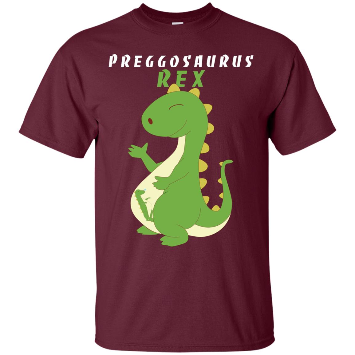 Dinosaur Pregnancy Pregosaurus Shirt Maroon