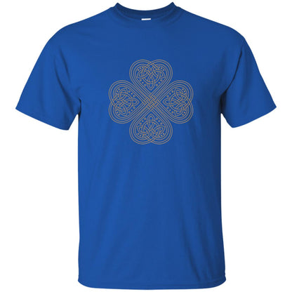 Irish Celtic Gold Knot Patricks Day Shirt Royal