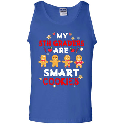 My 5th Graders Are Smart Cookies X-mas Gift Shirt For Fifth Gradeteachers Royal