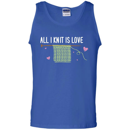 All I Knit Is Love Crocheting Lover Shirt Royal