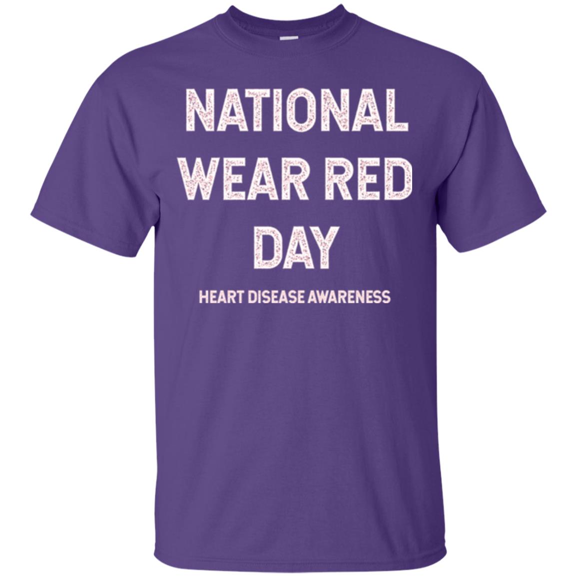 Heart Disease Awareness T-shirt National Wear Red Day Purple