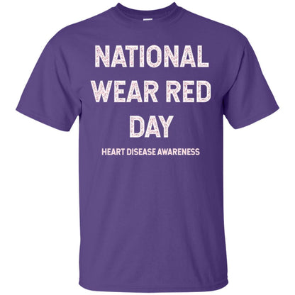 Heart Disease Awareness T-shirt National Wear Red Day Purple