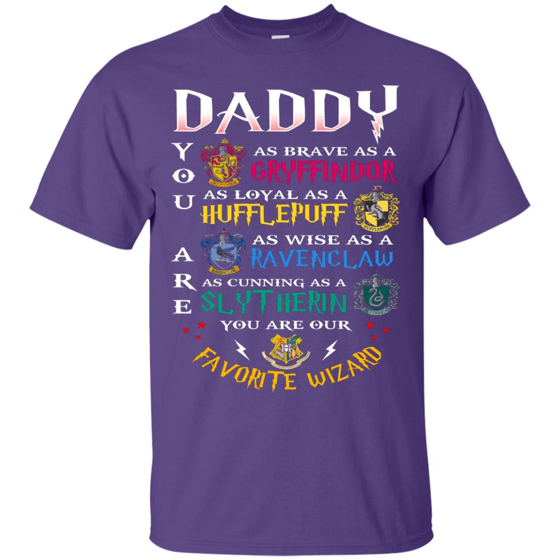 Daddy Our Favorite Wizard Harry Potter Fan T-shirt Purple