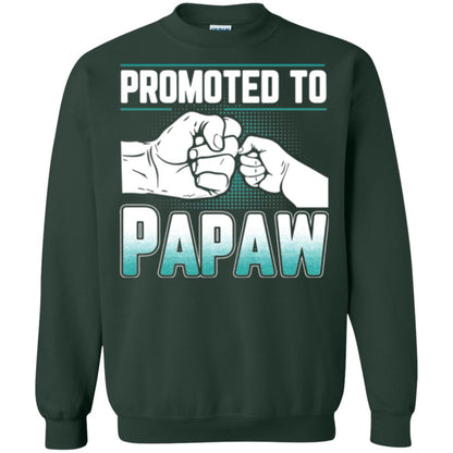 Promoted To Papaw Papa T-shirt Forest Green