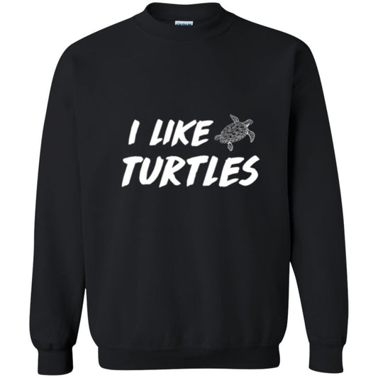 Turtle Lover T-shirt I Like Turtles Black