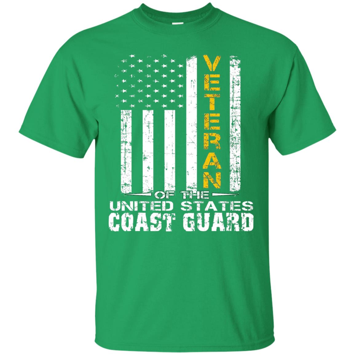Veteran Of The United States Us Coast Guard Shirt Irish Green