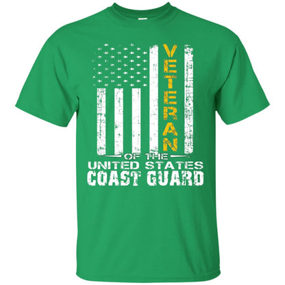 Veteran Of The United States Us Coast Guard Shirt Irish Green
