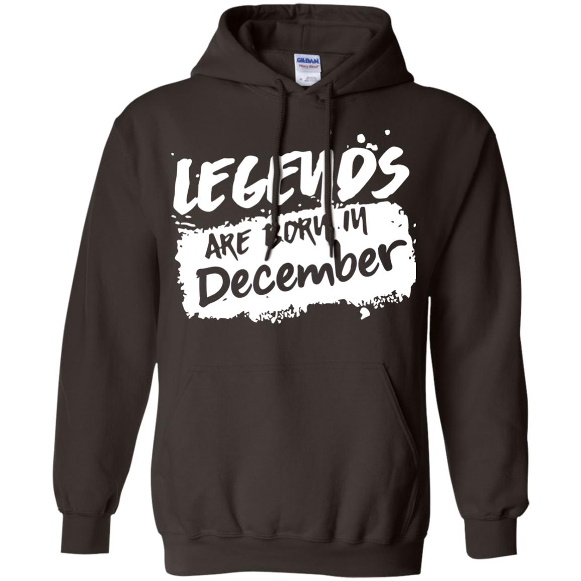 December Birthday Shirt Legends Are Born In December Dark Chocolate