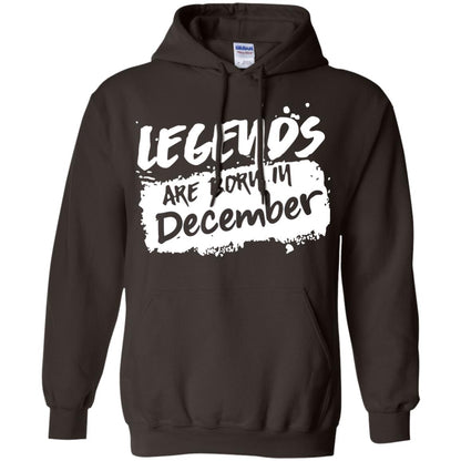 December Birthday Shirt Legends Are Born In December Dark Chocolate
