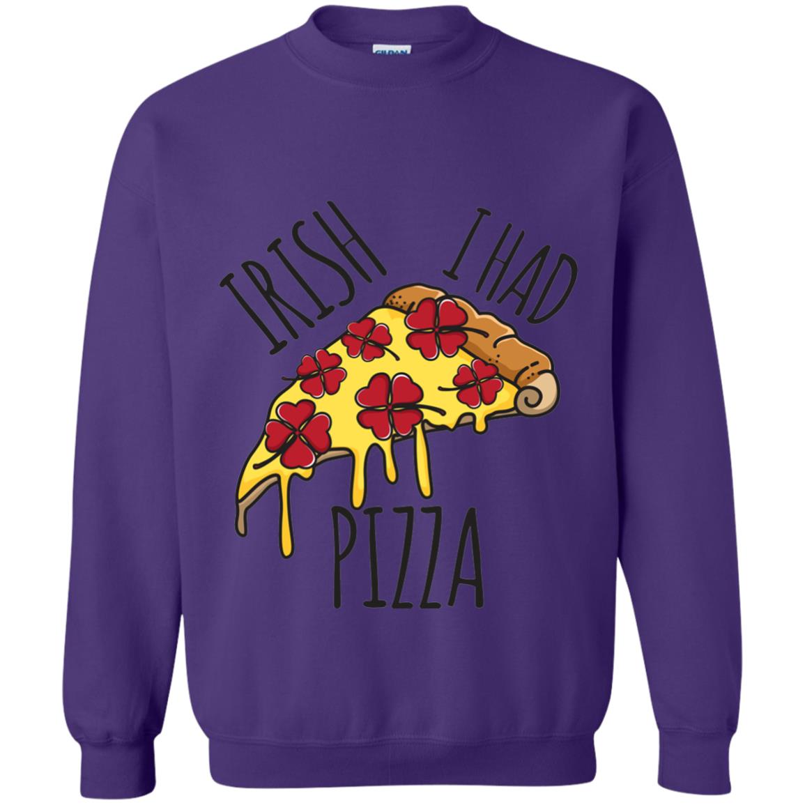 Irish I Had Pizza Patrick Day T-shirt Purple