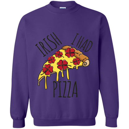 Irish I Had Pizza Patrick Day T-shirt Purple