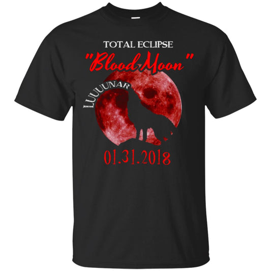 Eclipse T-shirt Total Eclipse Luuuunar Blood Moon Black