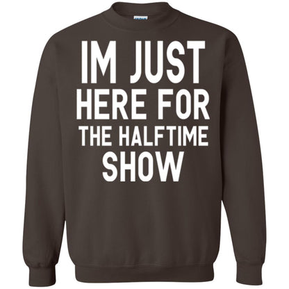 I'm Just Here For The Halftime Show T-shirt Dark Chocolate