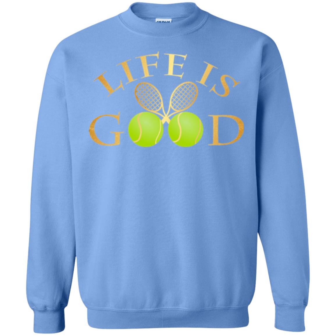 Tennis Lovers T-shirt Life Is Good Carolina Blue
