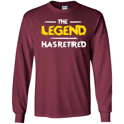 Retirement T-shirt The Legend Has Retired Maroon