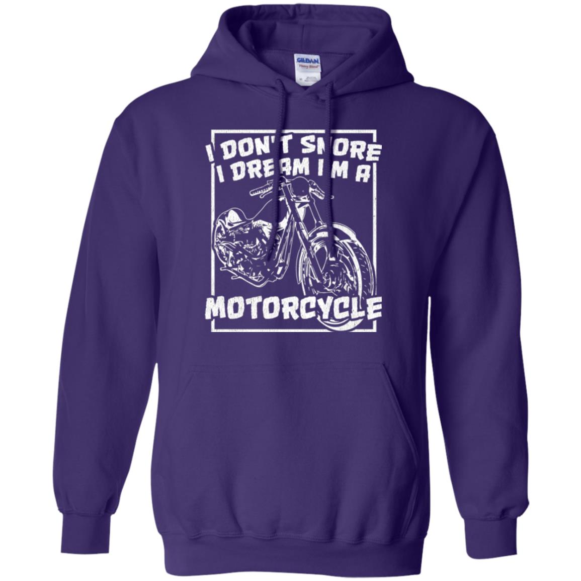 Motorcycle T-shirt I Don_t Snore I Dream I_m A Motorcycle Purple