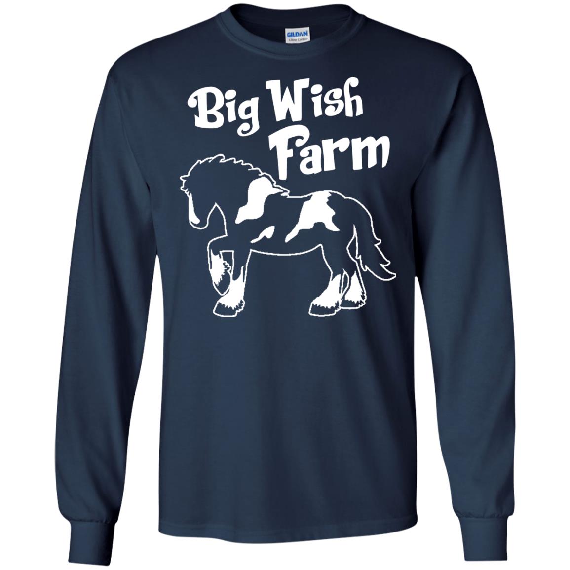 Big Wish Farm Horse Shirt Navy