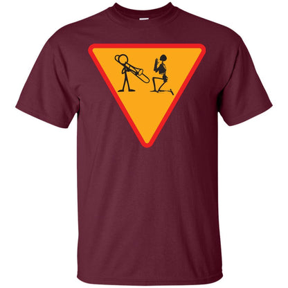 Trombone Lovers T-Shirt Funny Trombone Maroon