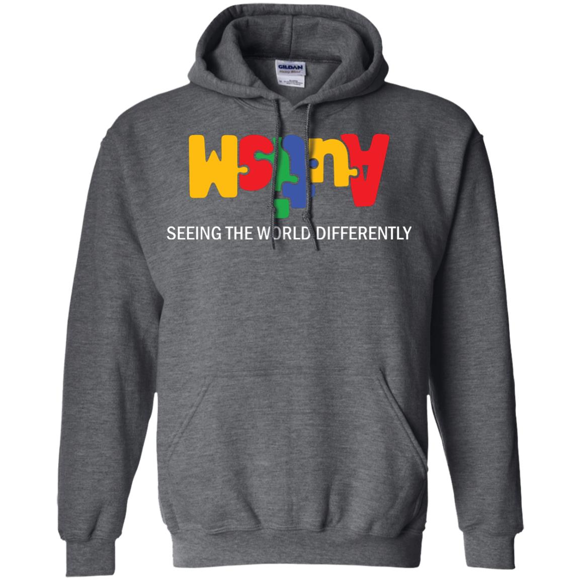 Autism Awareness T-shirt Seeing The World Differently Dark Heather