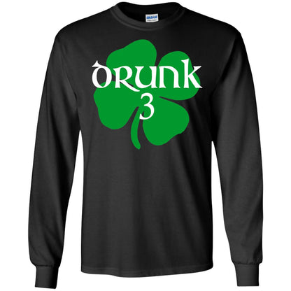 Drunk 3 Lucky Thing St. Patrick_s Day Irish T-shirt Black