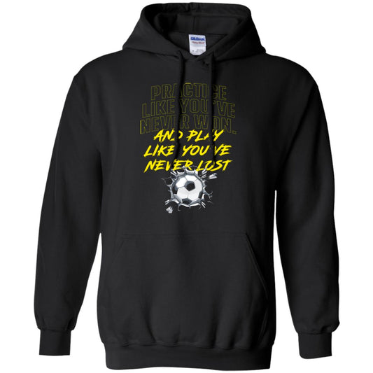 Soccer Lover T-shirt Practice Like A Champion Black