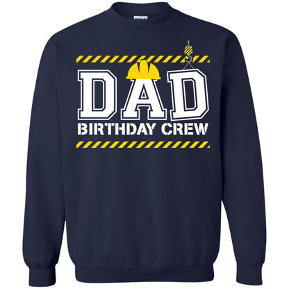 Dad Birthday Crew Construction Worker Shirt Daddy Navy