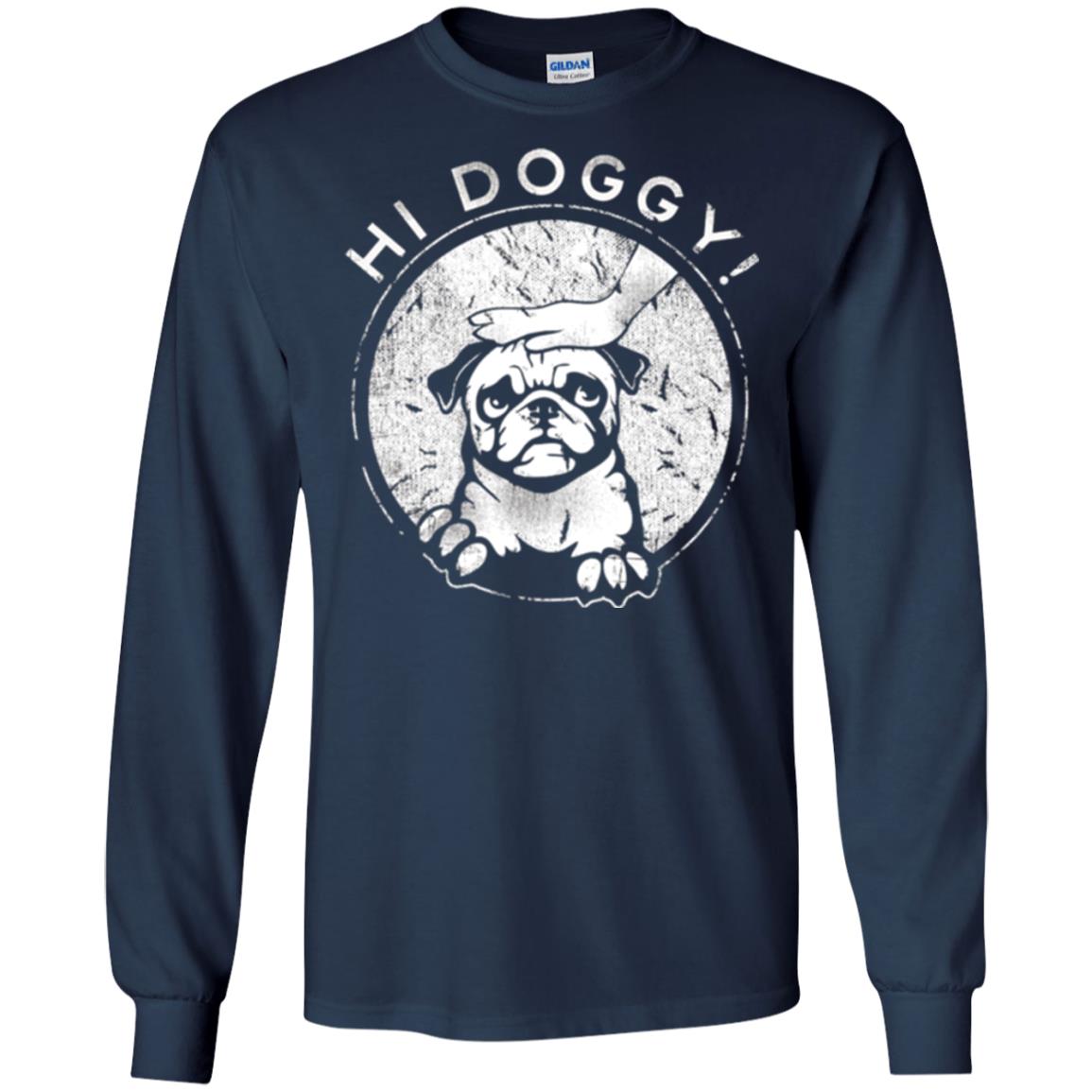 Dog Lovers T-shirt Hi Doggy Navy